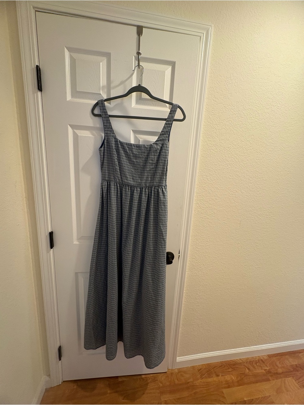 Princess Polly Cartmel Check Maxi Dress Navy - US 6 / NAVY